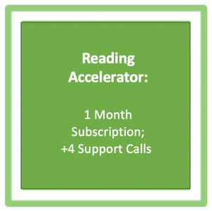Reading Accelerator: 1 Month Subscription; includes four support calls